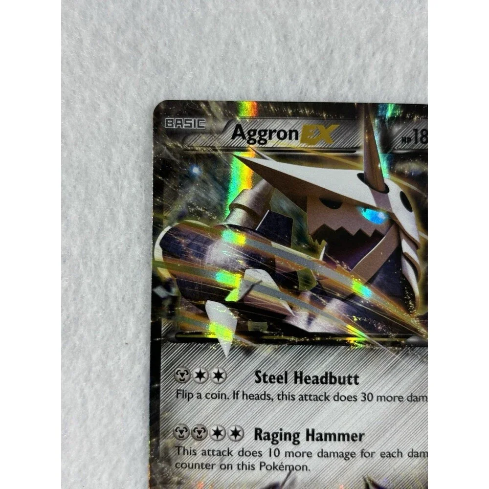 Pokémon Aggron EX 93/160 & Seismitoad EX 20/111 Holo Rare Card Lot XY Era